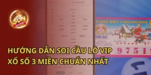 Hướng dẫn soi cầu lô VIP xổ số 3 miền chuẩn nhất từ Sunwin, giúp người chơi tăng cơ hội trúng thưởng.